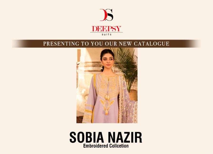 Sobia Nazir embroidered collcetion by DEEPSY SUITS